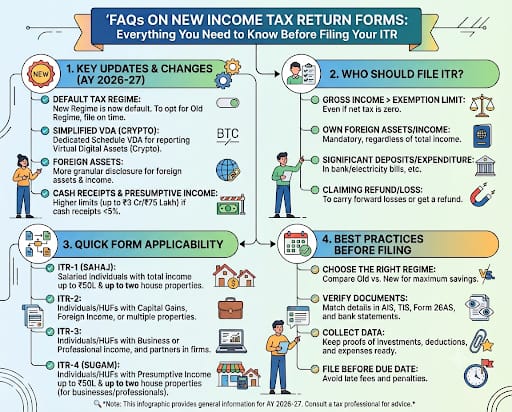 FAQs On New Income Tax Return Forms